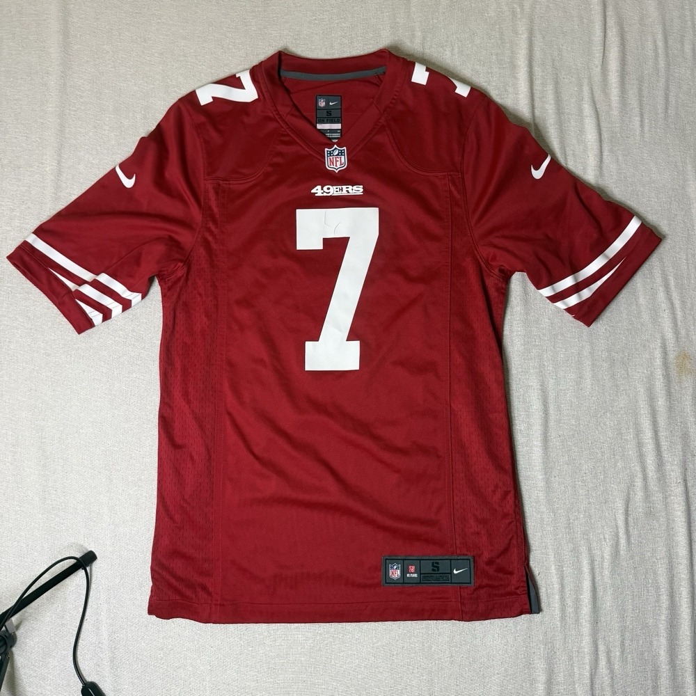 Nike NFL 49ers Men's Red Colin Kaepernick #7 Jersey Size Small "472810-687"